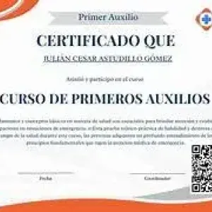 Certificado de Daniel Perez