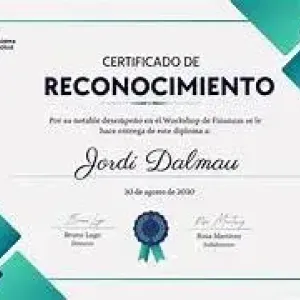 Certificado de Daniel Perez